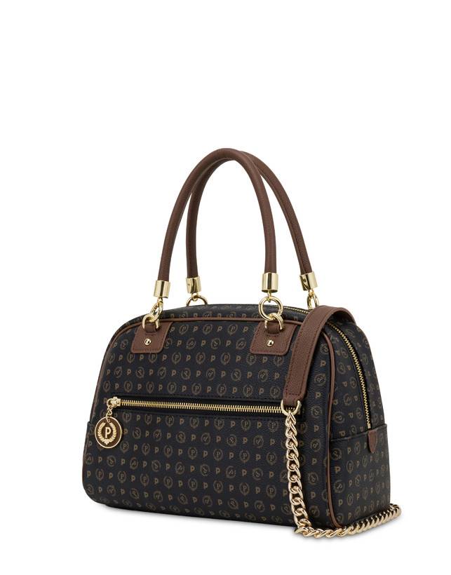 Pollini Bowling Bag Heritage Logo Classic Nero/marrone Acquista Ora