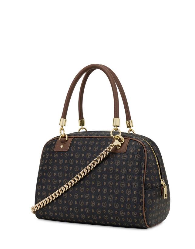 Pollini Bowling Bag Heritage Logo Classic Nero/marrone Acquista Ora