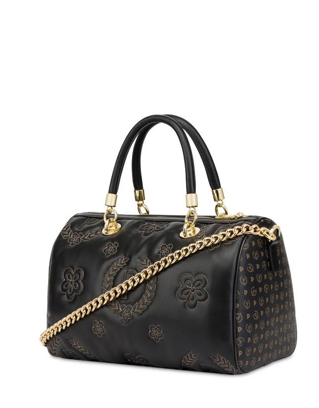 Pollini Borsa Bauletto Puffy Heritage Nero/nero/nero Consegna Veloce