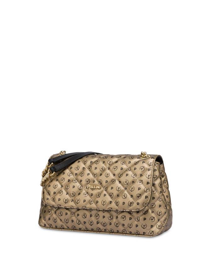 Pollini Borsa A Spalla Heritage Matelassé Oro/nero Shopping Online
