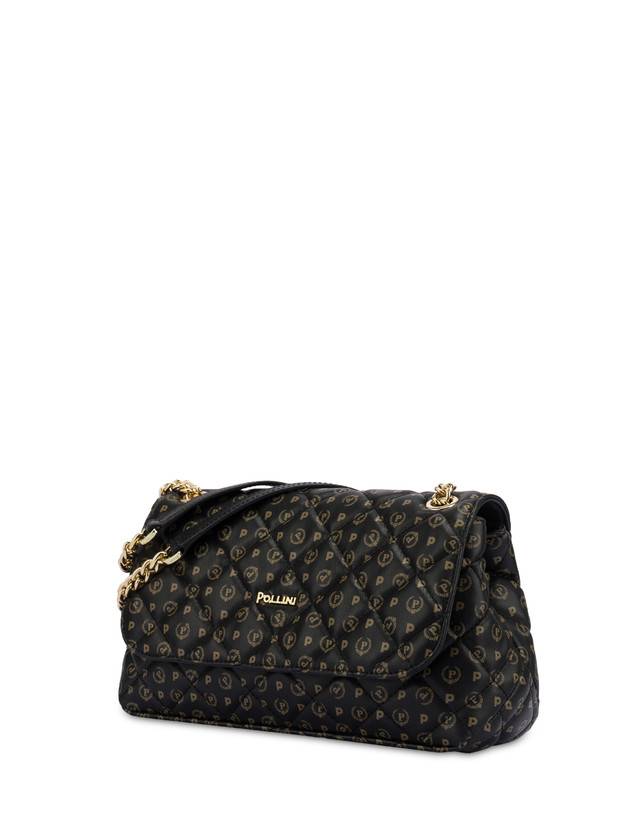 Pollini Borsa A Spalla Heritage Matelassé Nero/nero Affare Del Giorno