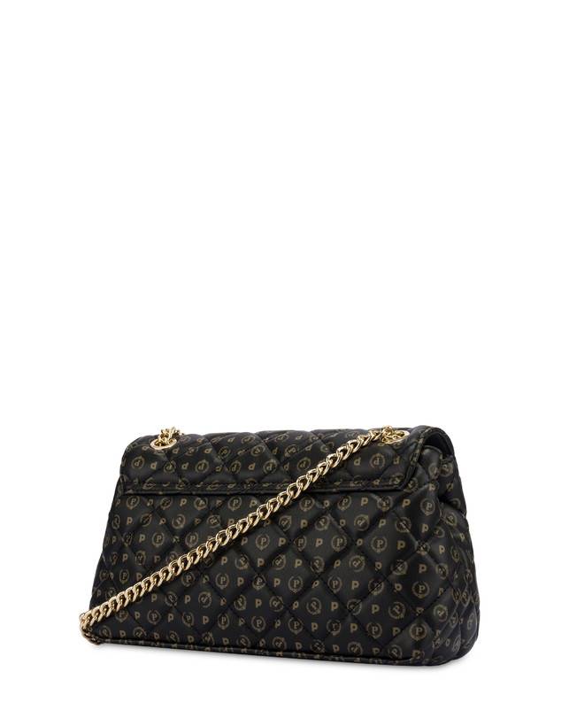 Pollini Borsa A Spalla Heritage Matelassé Nero/nero Affare Del Giorno