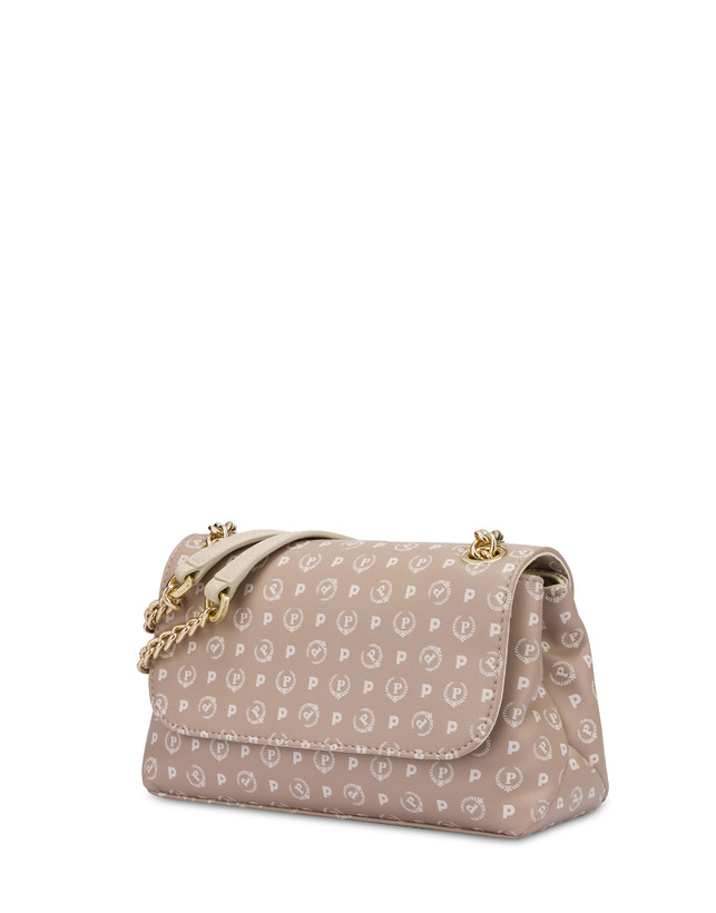 Pollini Borsa A Spalla Heritage Soft Touch Beige/avorio Prezzo Ridotto