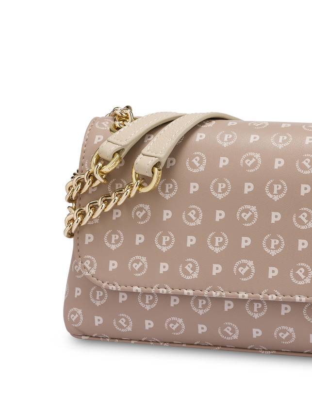 Pollini Borsa A Spalla Heritage Soft Touch Beige/avorio Prezzo Ridotto