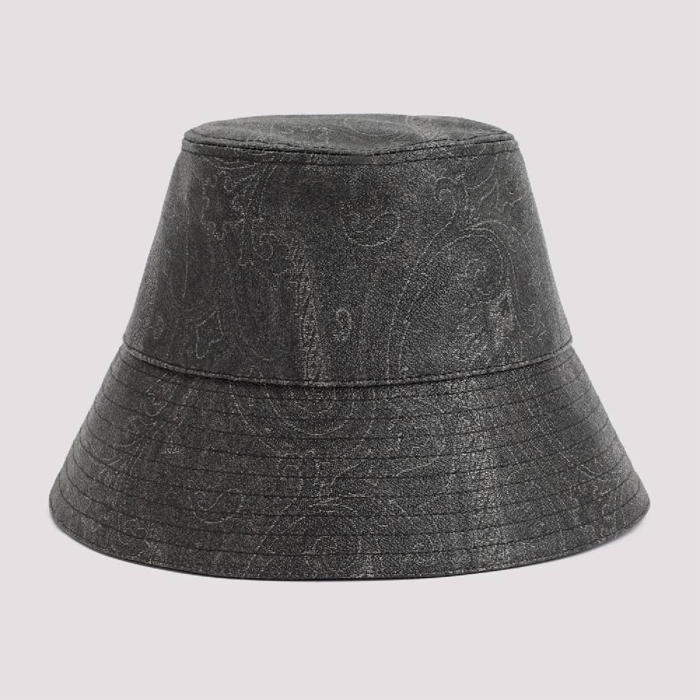 ETRO  Cappello Secchiello ETRO Paisley in Cotone - Nero Promozione Limitata