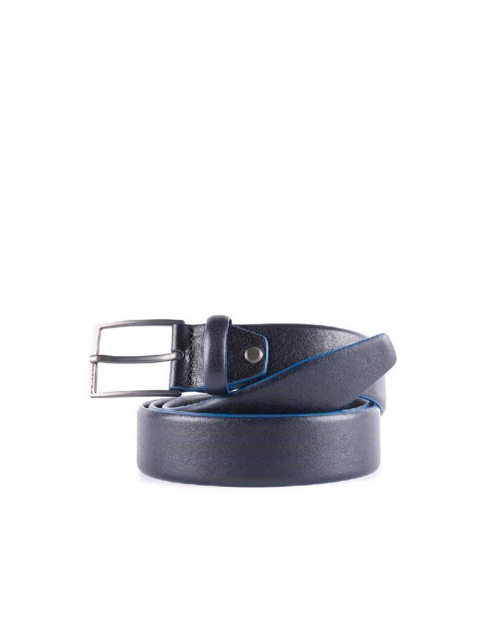 PIQUADRO  Cintura Uomo Pelle Blu Piquadro - Stile Raffinato Shopping Online