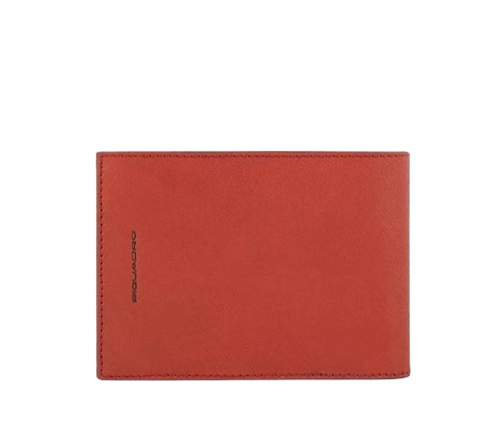 PIQUADRO  Portafoglio Piquadro Uomo in Pelle Arancione Convenienza