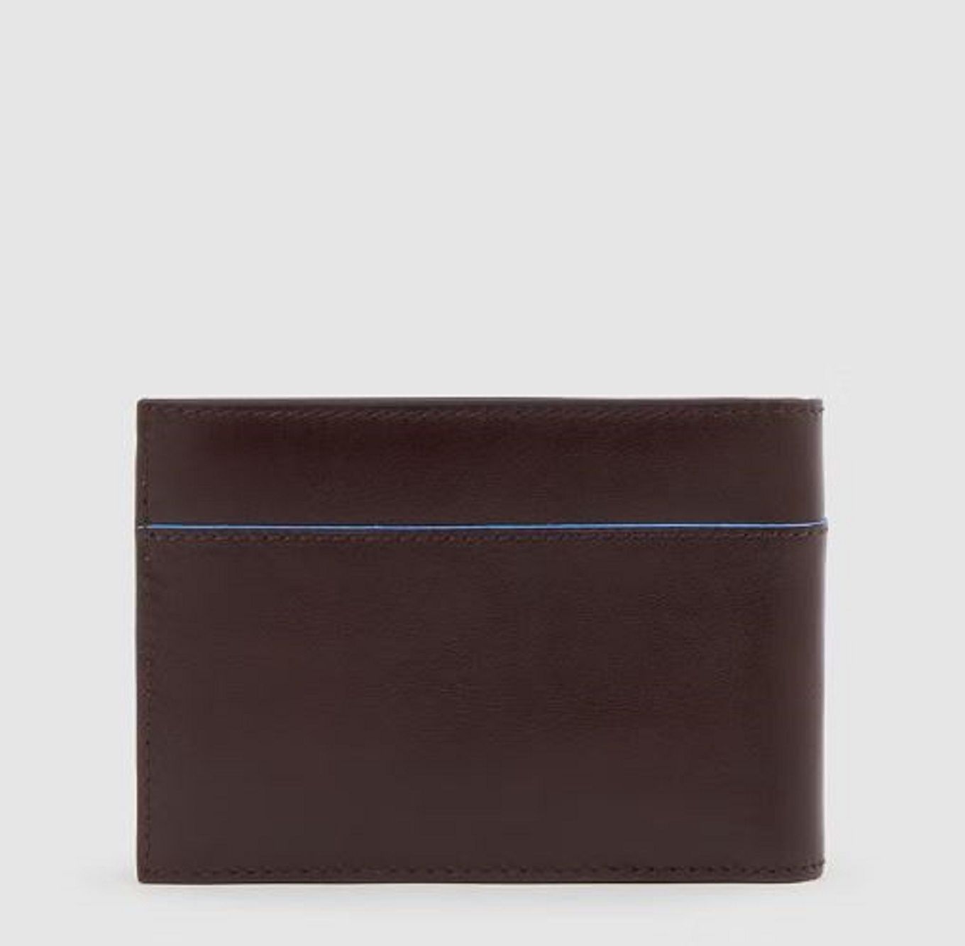 PIQUADRO  Portafoglio Piquadro in Pelle Marrone Scuro - Compatto ed Elegante Saldi Di Fabbrica
