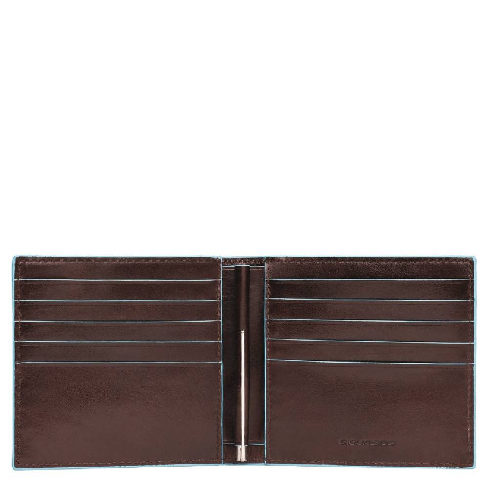 PIQUADRO  Portafoglio in Pelle Marrone Scuro PIQUADRO - 10 Scomparti per Carte Vendite Flash