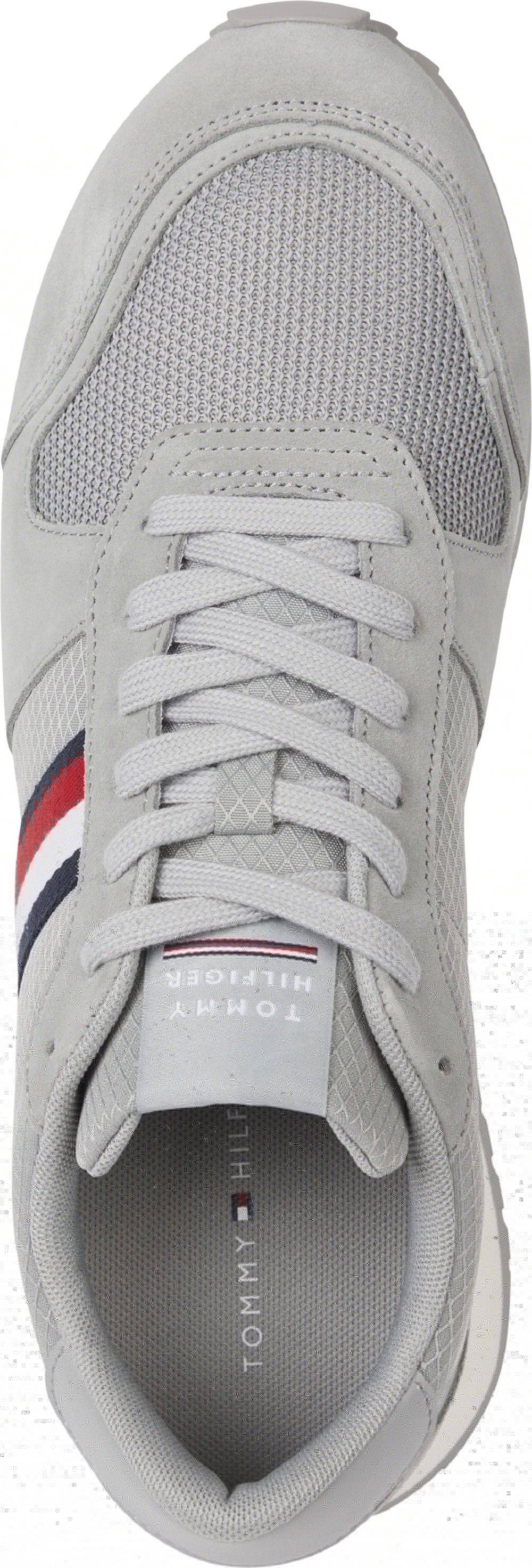 TOMMY JEANS  Sneakers Grigie Uomo in Pelle e Tessuto Tommy Jeans Nuova