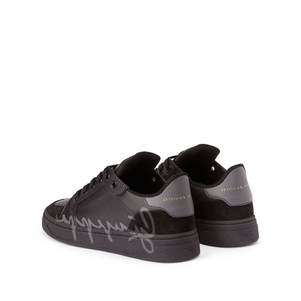 GIUSEPPE ZANOTTI DESIGN  Sneakers Basse in Pelle di Vitello Nera Giuseppe Zanotti Nuovo
