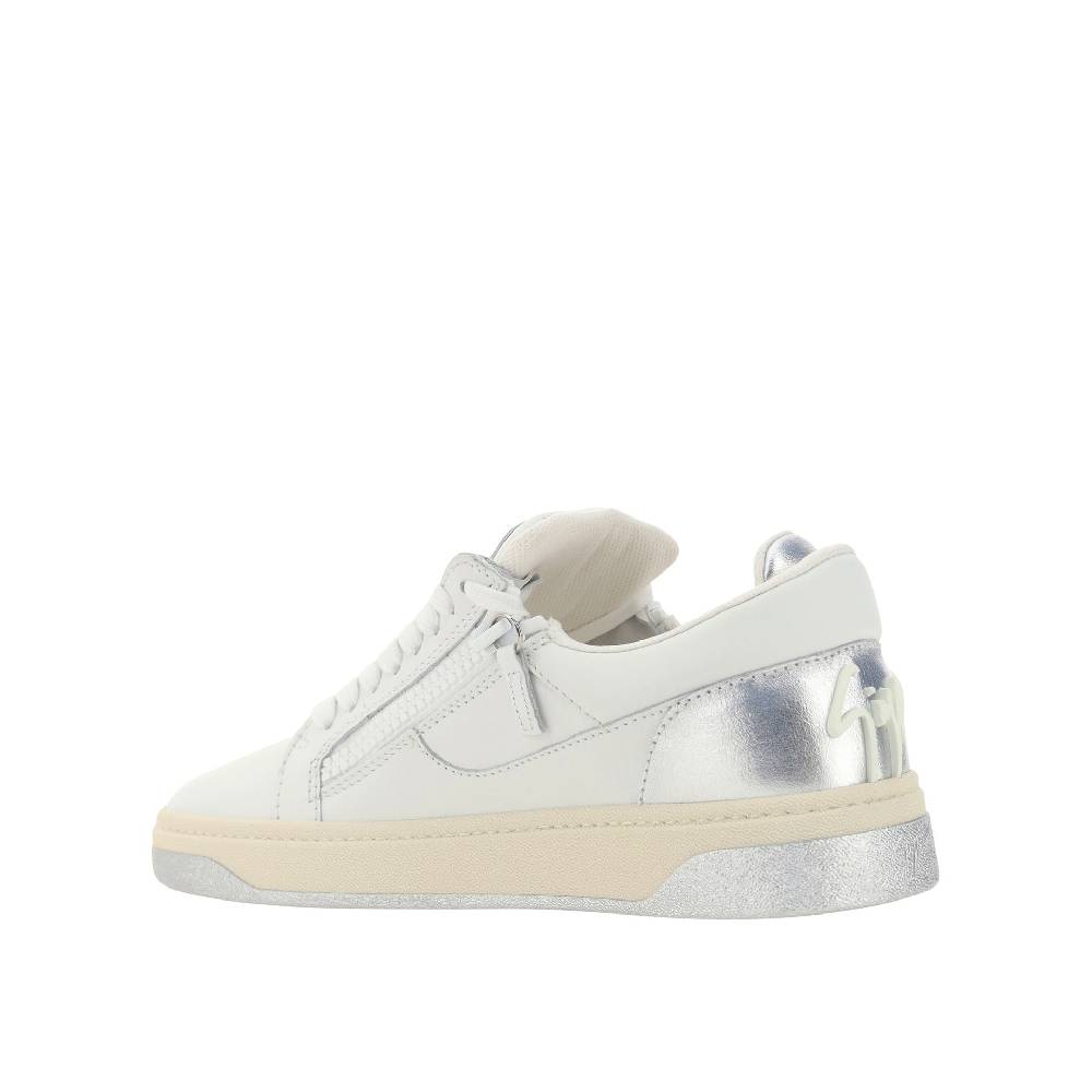 GIUSEPPE ZANOTTI DESIGN  Sneakers Basse da Uomo in Pelle Bianca Giuseppe Zanotti Qualità