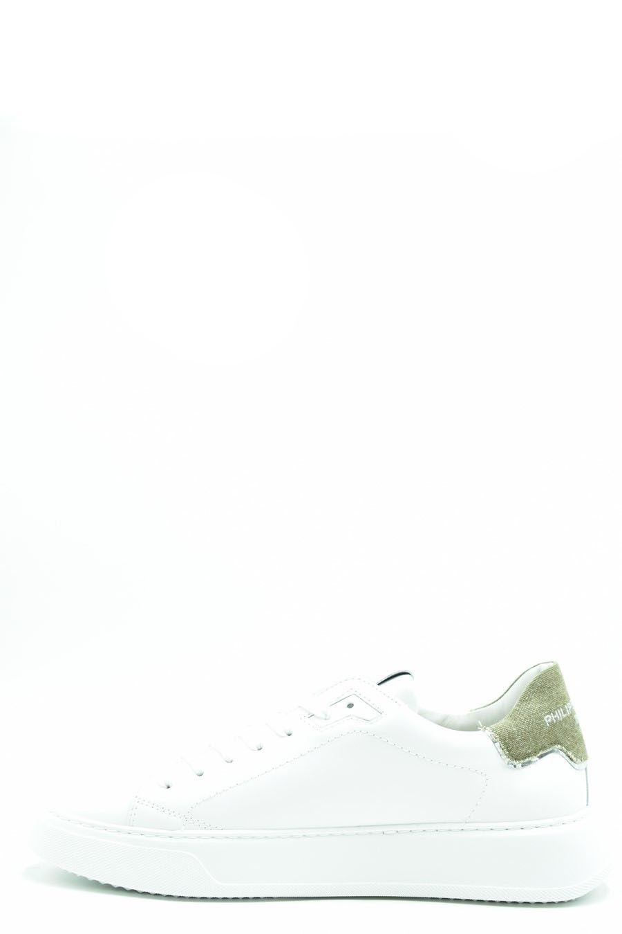 PHILIPPE MODEL  Sneakers in Pelle Bianca Uomo Philippe Model BTLUVCD2 Soddisfazione Garantita