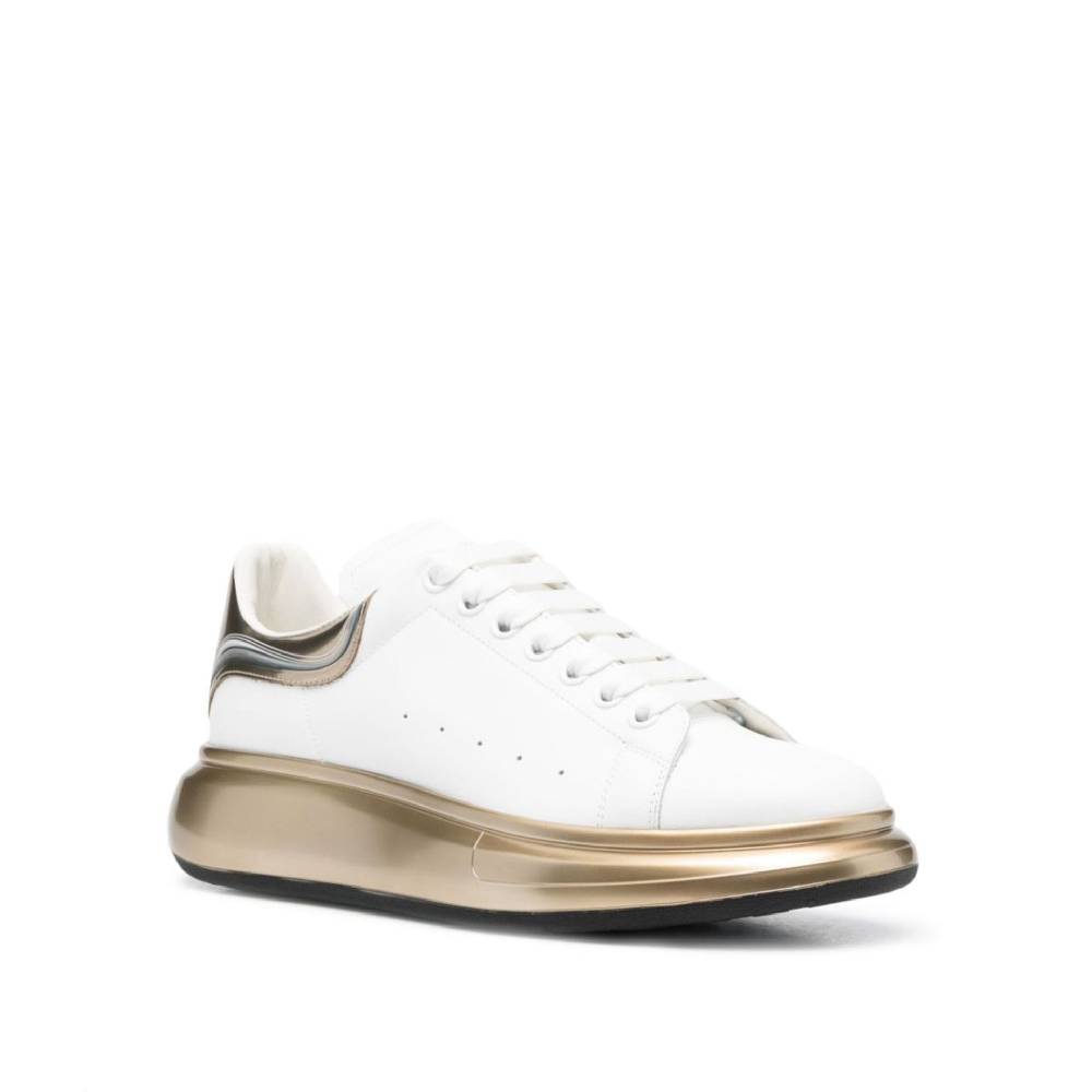 ALEXANDER MCQUEEN  Sneakers di Pelle Bianca Alexander McQueen Uomo Shopping Online