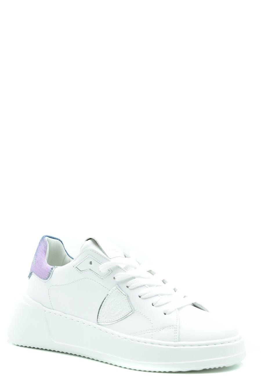 PHILIPPE MODEL  Sneakers Philippe Model da Donna in Pelle Bianca Sottocosto