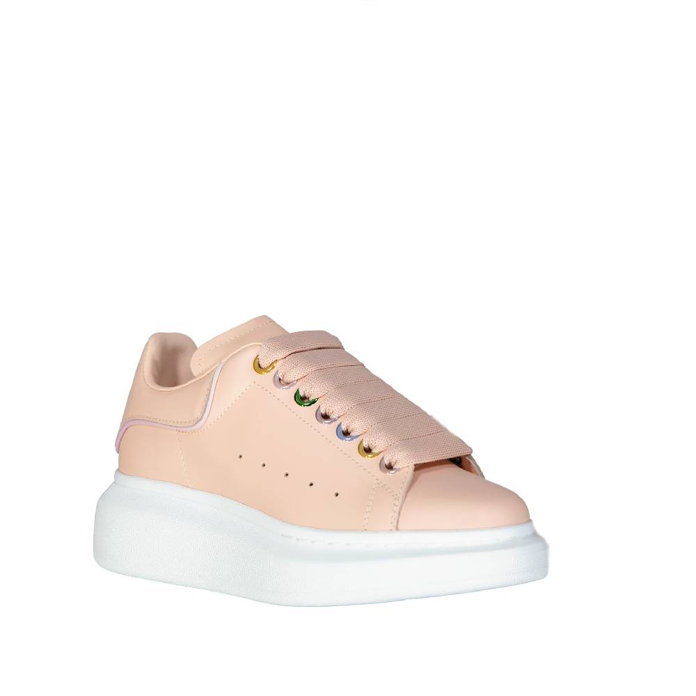 ALEXANDER MCQUEEN  Sneakers Oversize in Pelle Rosa Alexander McQueen Economico