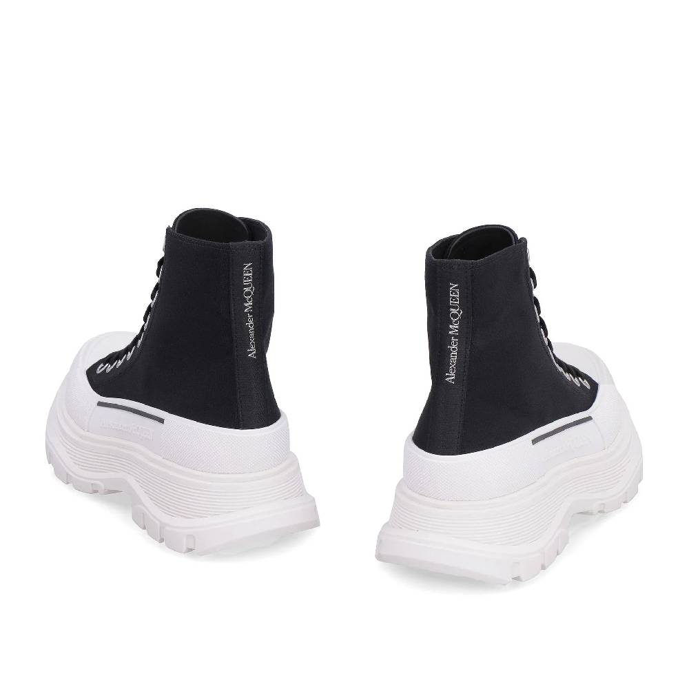 ALEXANDER MCQUEEN  Sneakers Alte in Tela Nere Alexander McQueen Treadslick Online