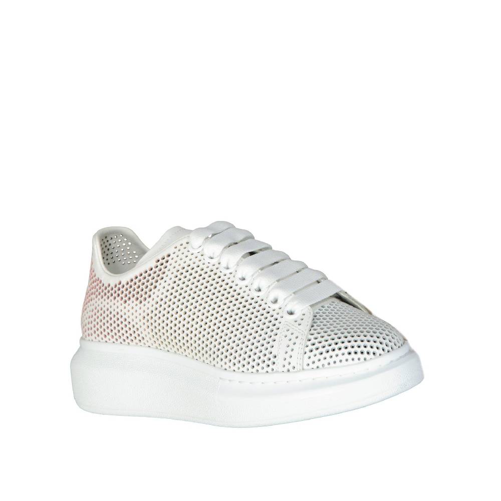 ALEXANDER MCQUEEN  Sneakers Oversize in Pelle Bianca Alexander McQueen Saldi