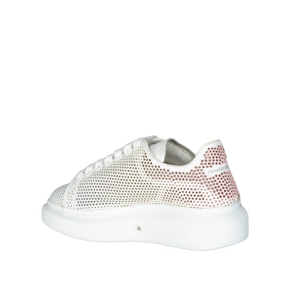 ALEXANDER MCQUEEN  Sneakers Oversize in Pelle Bianca Alexander McQueen Saldi