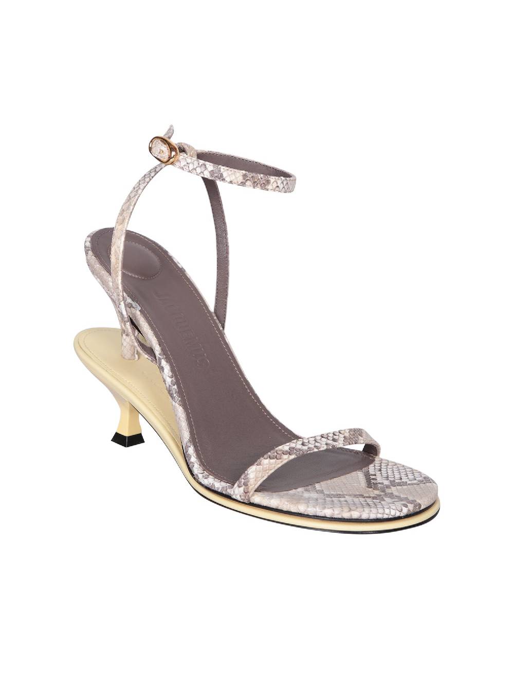 JACQUEMUS  Sandali Gialli in Pelle JACQUEMUS - Moda Donna Offerte
