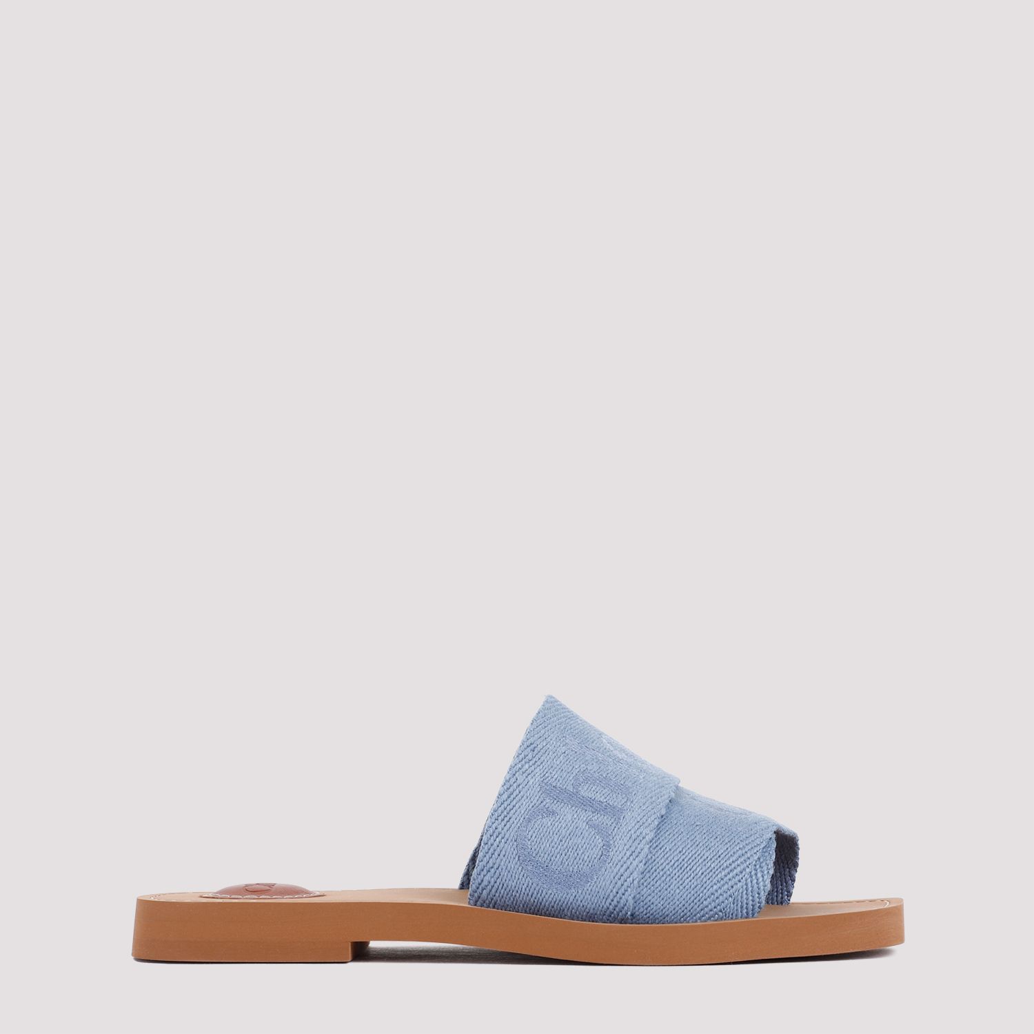 CHLOÉ  Stivaletti Bassi Chloé in Lino Blu Woody Negozio