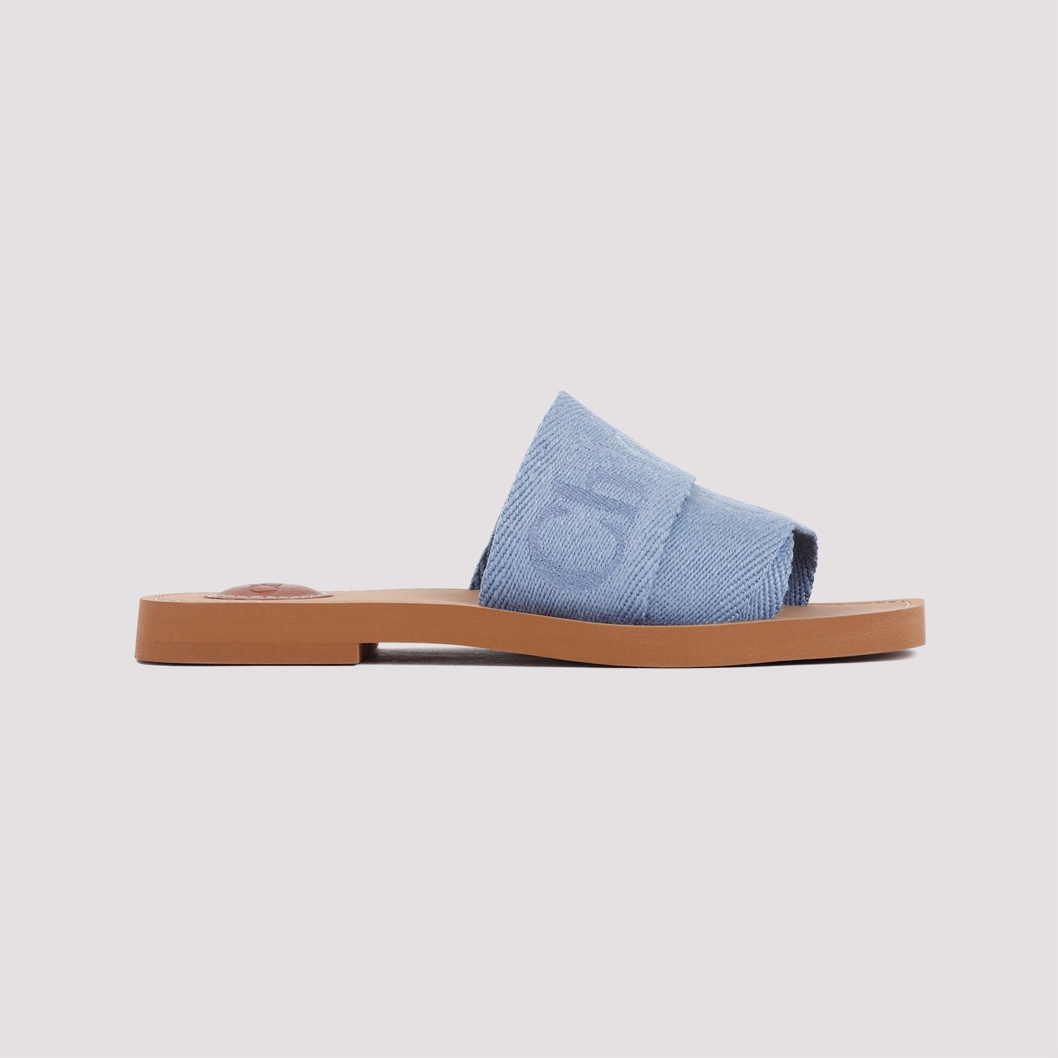 CHLOÉ  Stivaletti Bassi Chloé in Lino Blu Woody Negozio