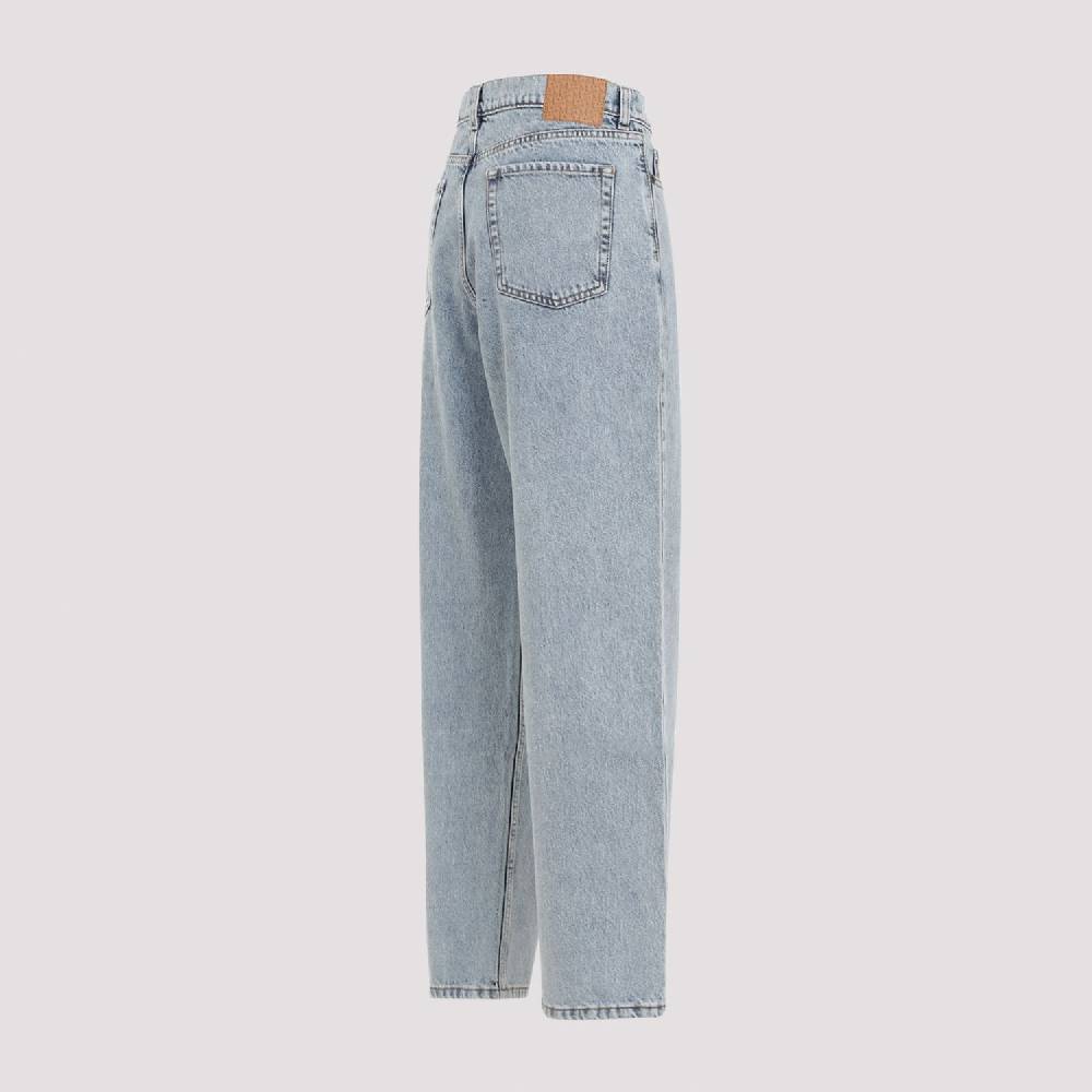 MAGDA BUTRYM  Jeans Larghi in Cotone Blu Magda Butrym a Vita Alta Nuovo