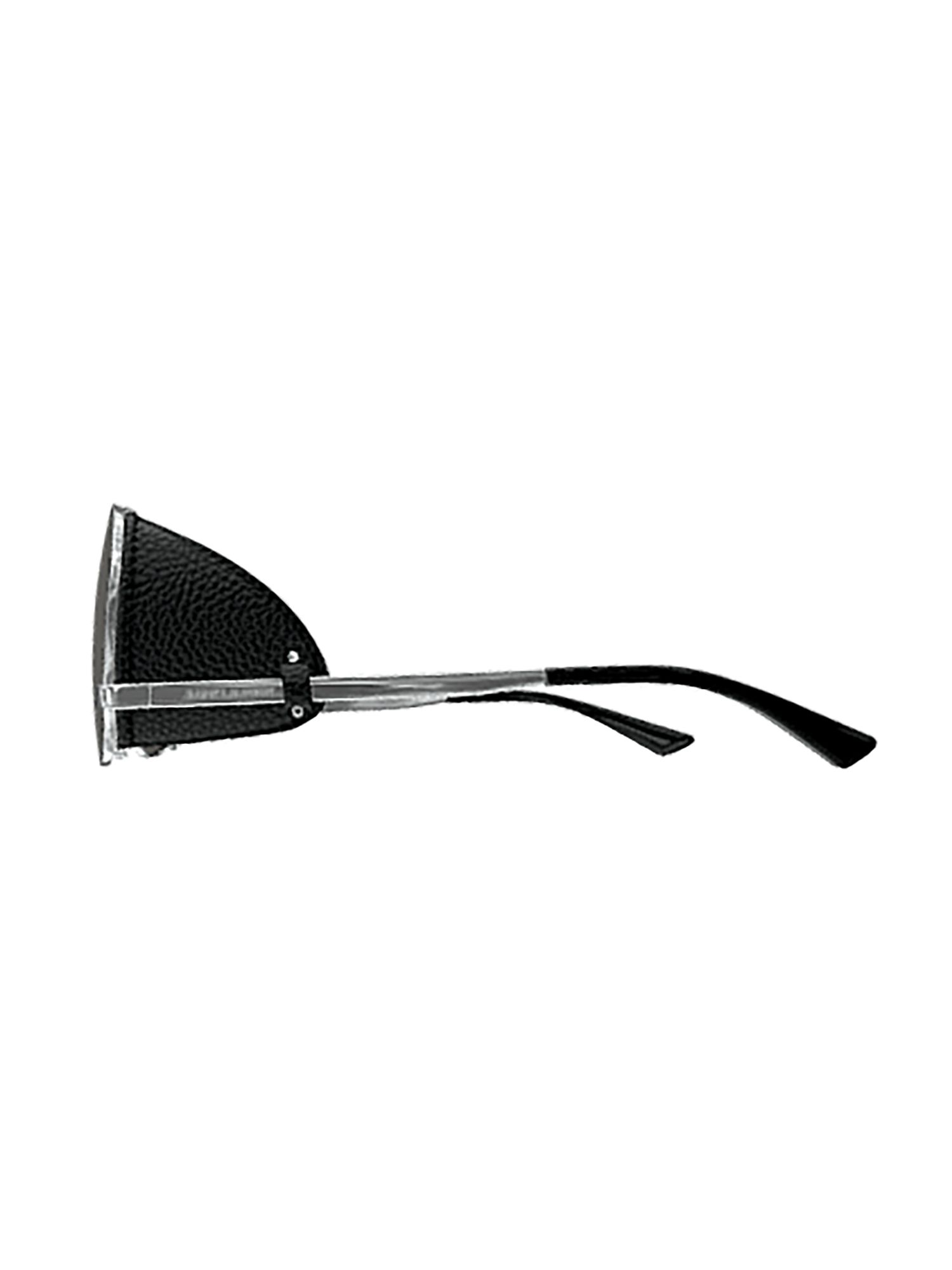 SAINT LAURENT  Occhiali da Sole Saint Laurent con Spoiler in Pelle Metallica Sconto