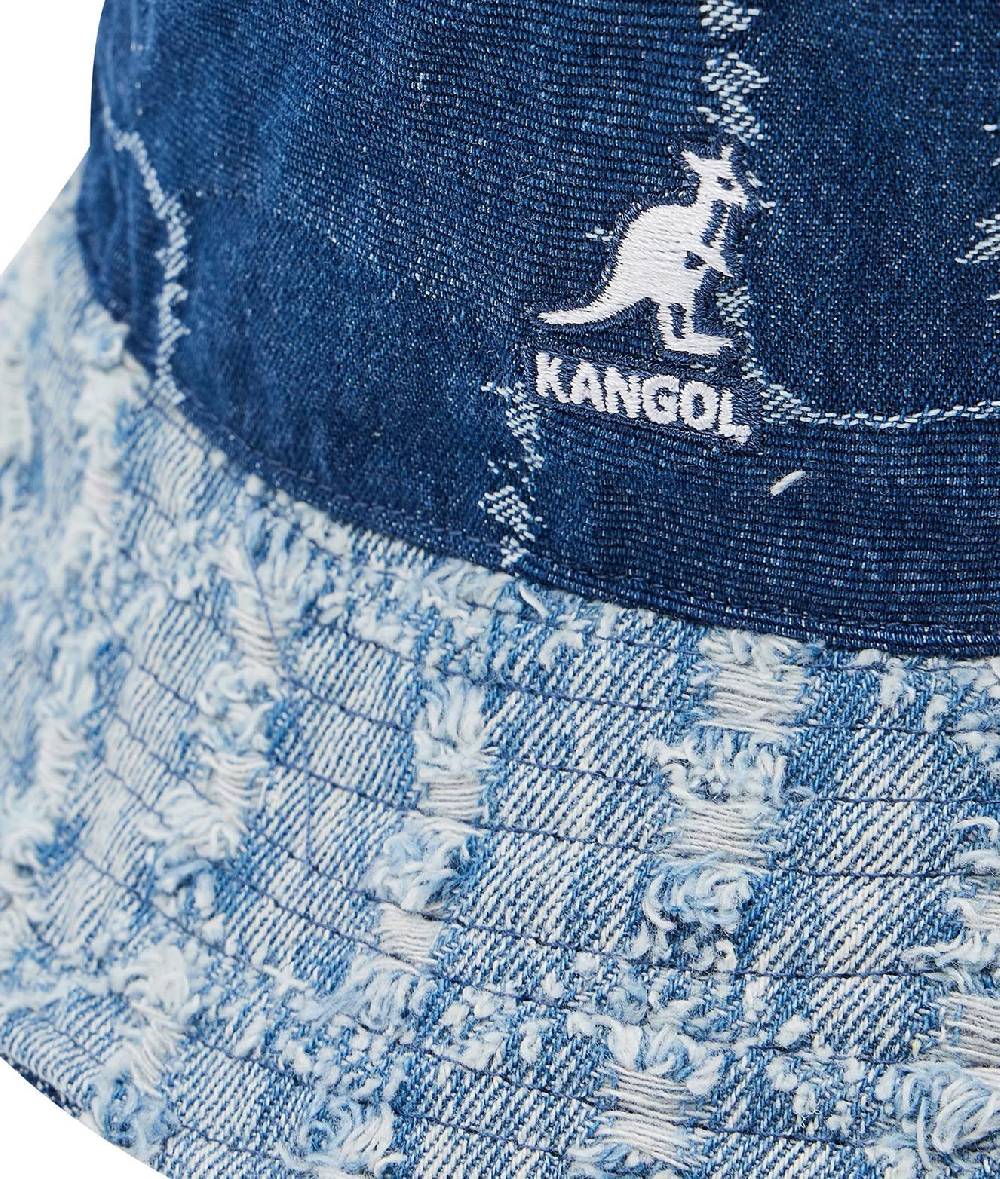 KANGOL  Cappello Secchiello in Denim Blu KANGOL da Donna Hotsell