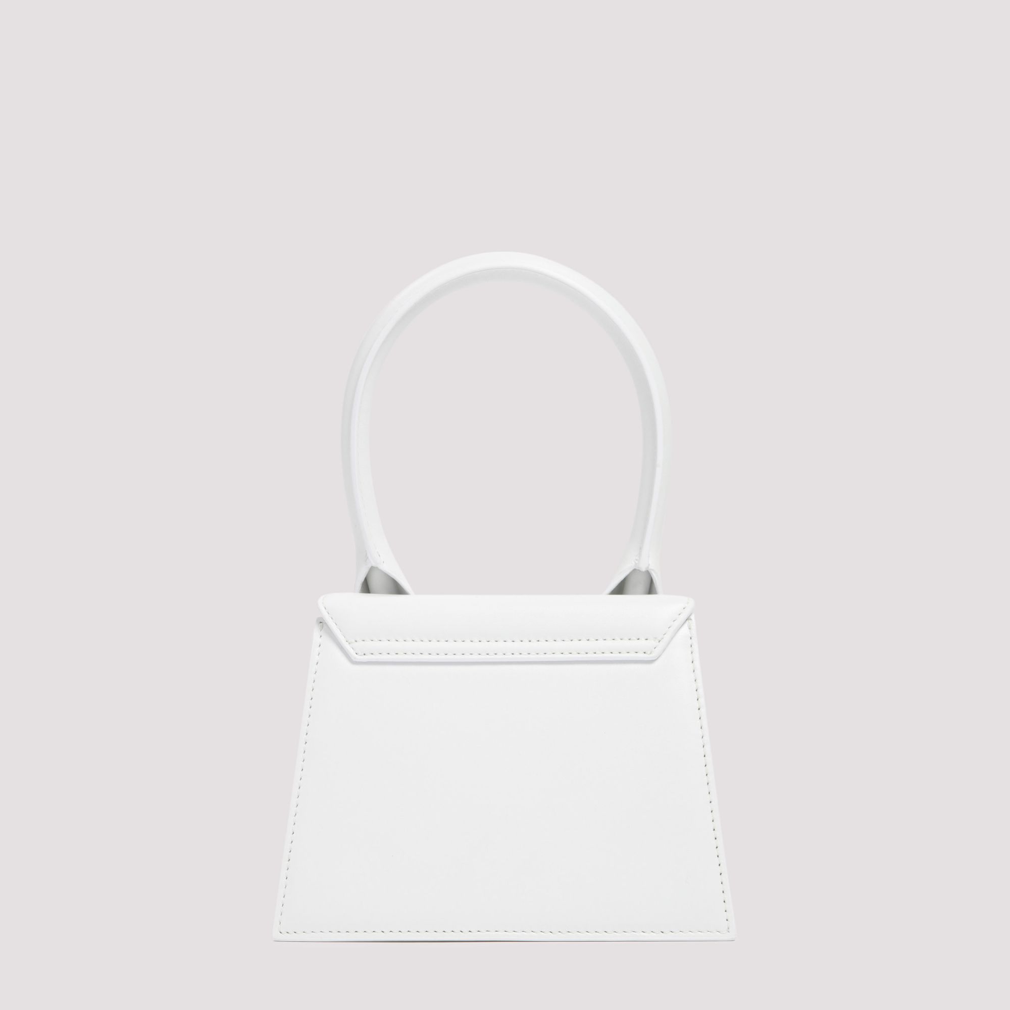 JACQUEMUS  Borsa a Spalla Bianca in Pelle Le Chiquito Media di Jacquemus Negozio