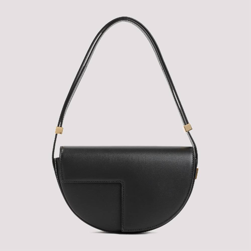 PATOU  Borsa a Spalla Patou Nappa Nera Petite In Saldo
