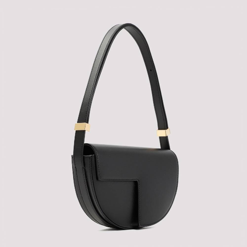 PATOU  Borsa a Spalla Patou Nappa Nera Petite In Saldo