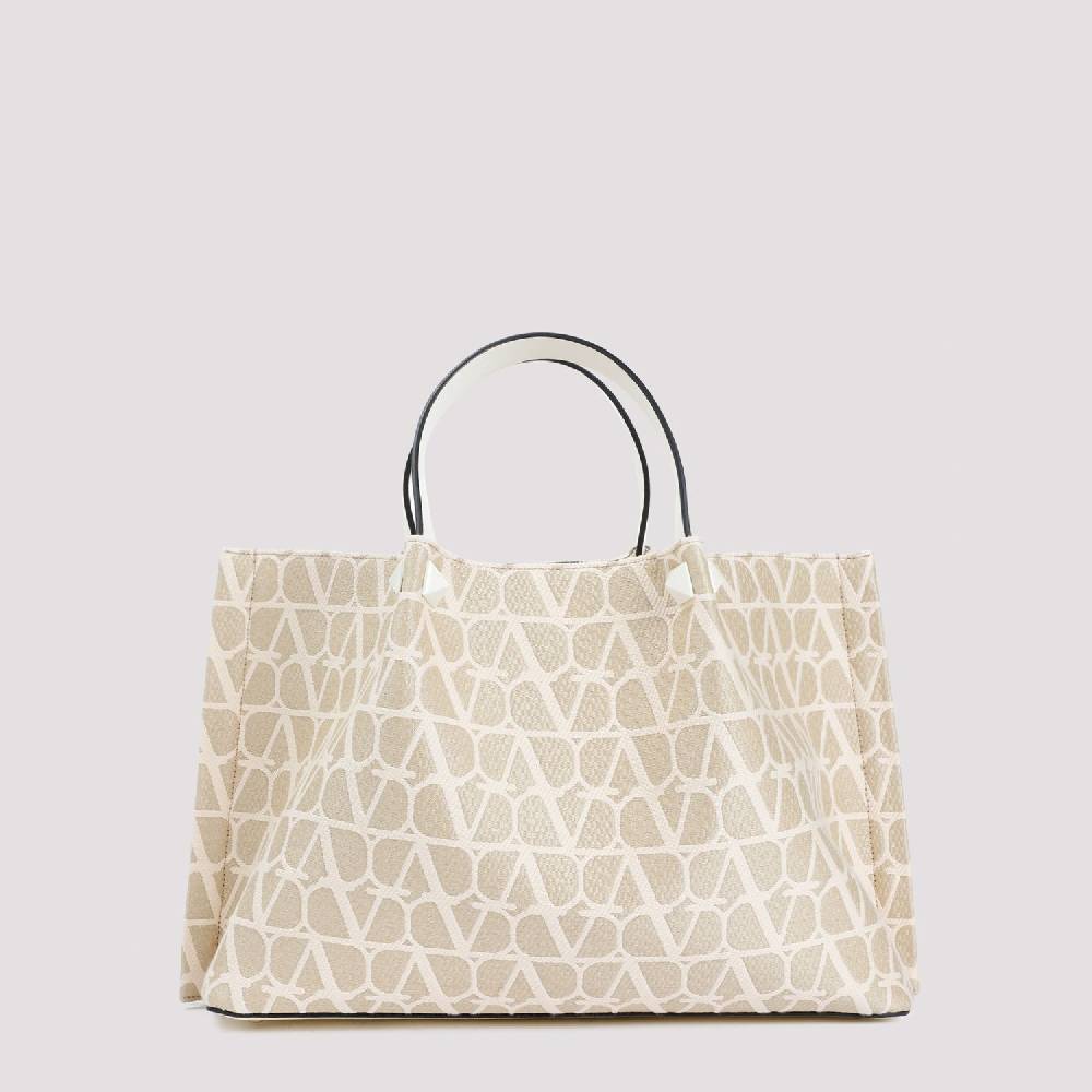 VALENTINO GARAVANI  Tote Medium VLogo Firma Valentino Garavani Color Nudo Italia