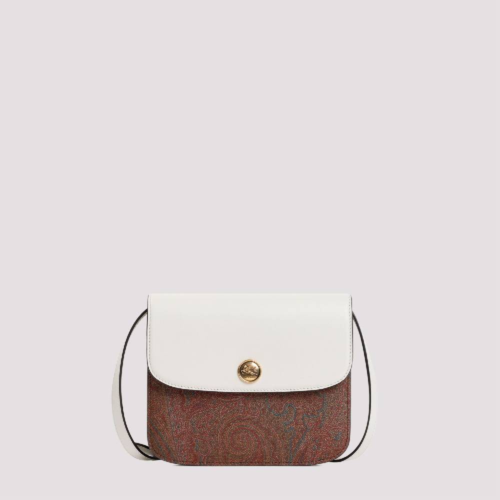 ETRO  Borsa Tracolla ETRO Paisley in Pelle Bianca Italy