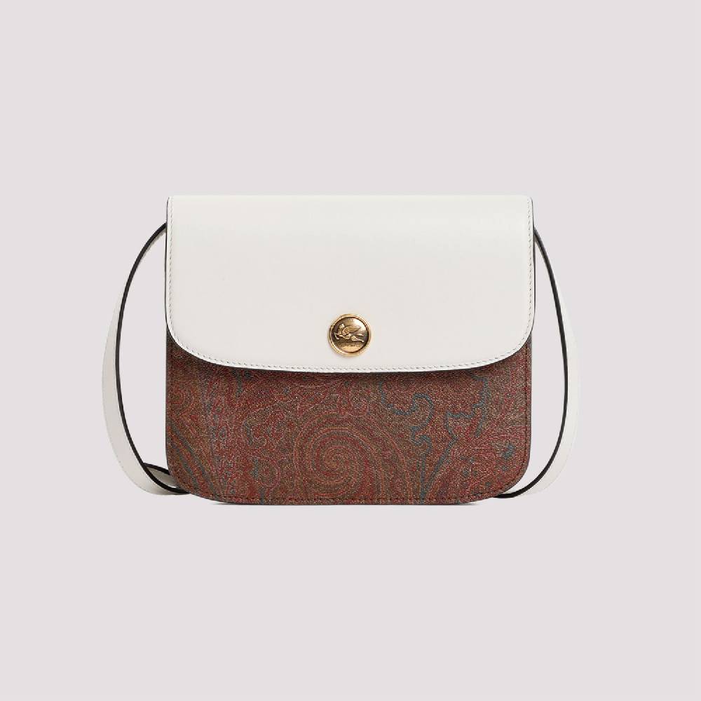 ETRO  Borsa Tracolla ETRO Paisley in Pelle Bianca Italy