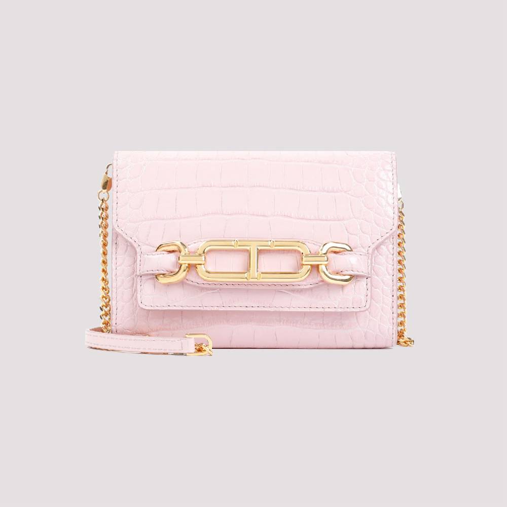 TOM FORD  Borsa da Donna in Pelle Coccodrillo Rosa Tom Ford Italia