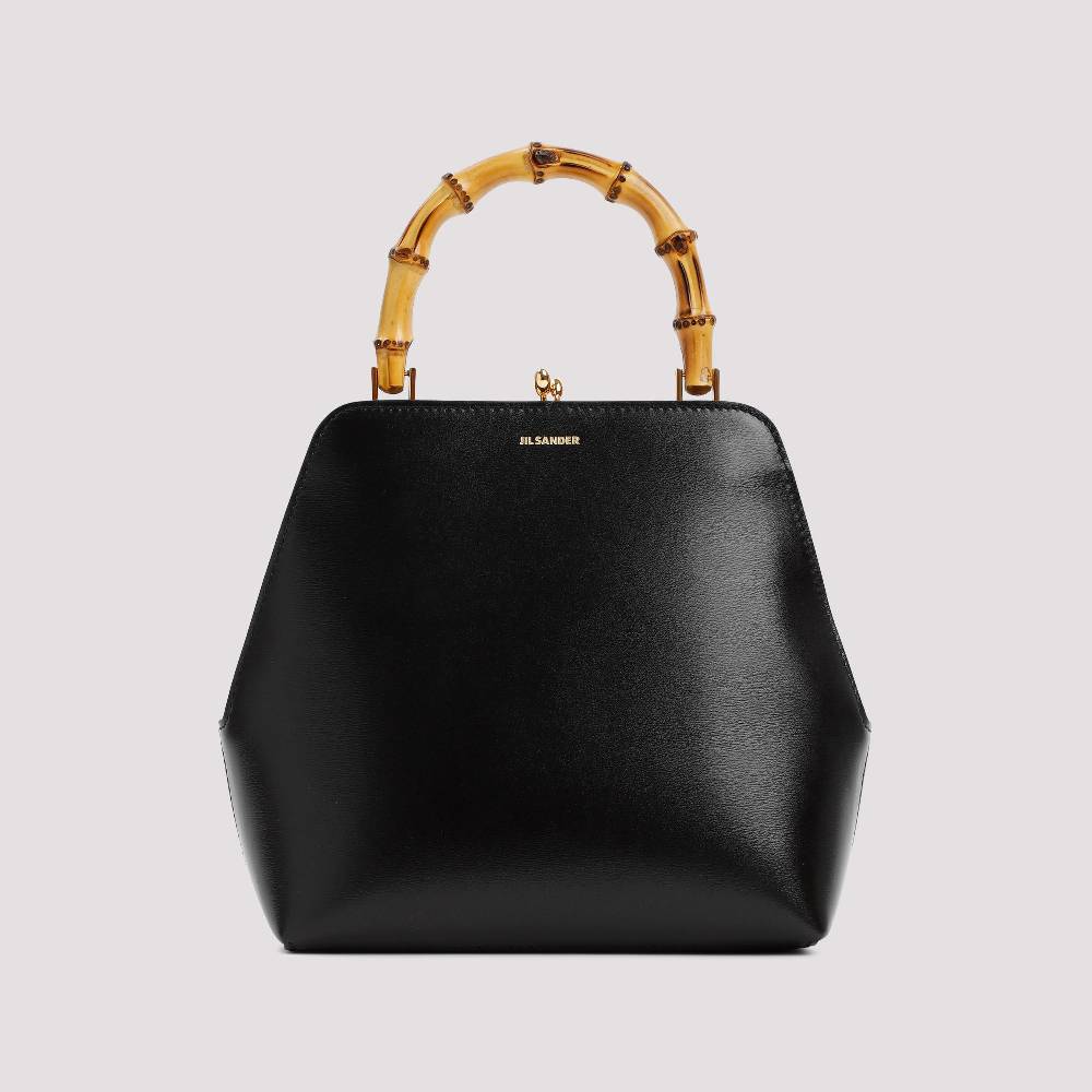 JIL SANDER  Borsa a Spalla Piccola Jil Sander Goji Nera in Pelle 2025