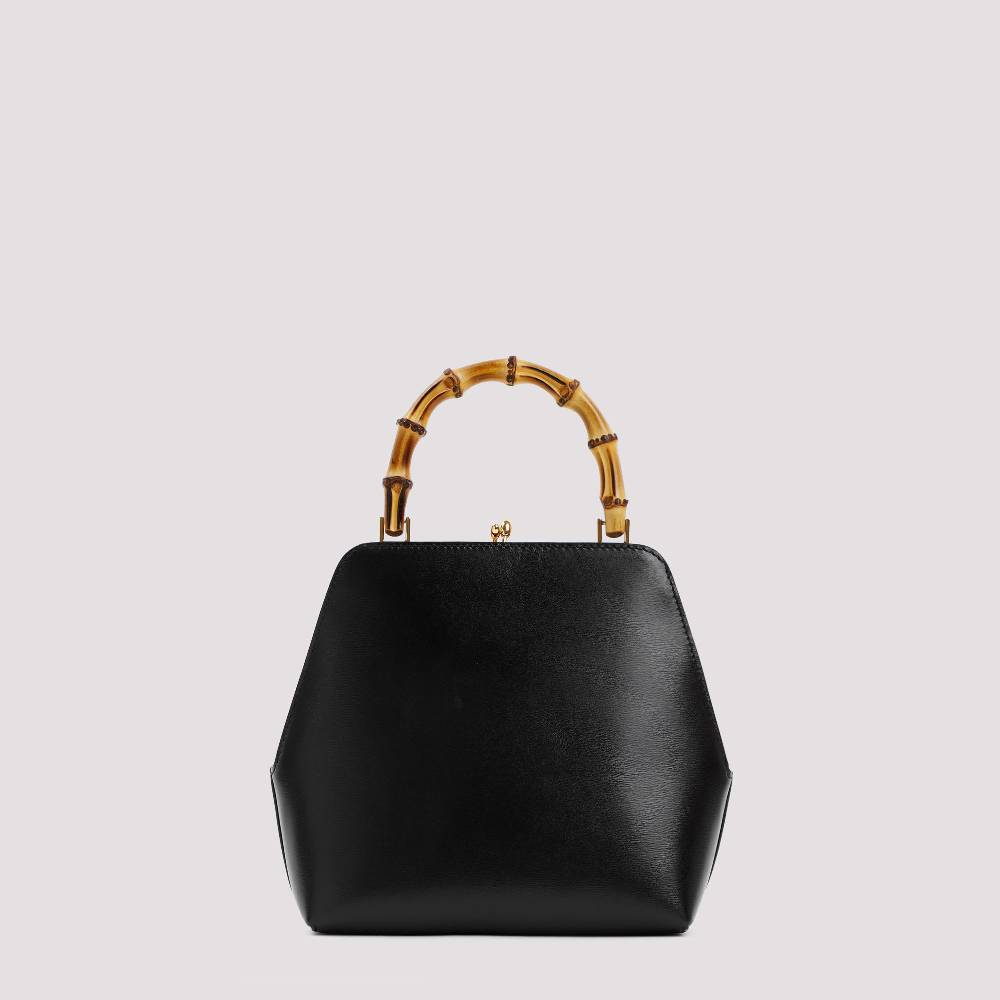 JIL SANDER  Borsa a Spalla Piccola Jil Sander Goji Nera in Pelle 2025
