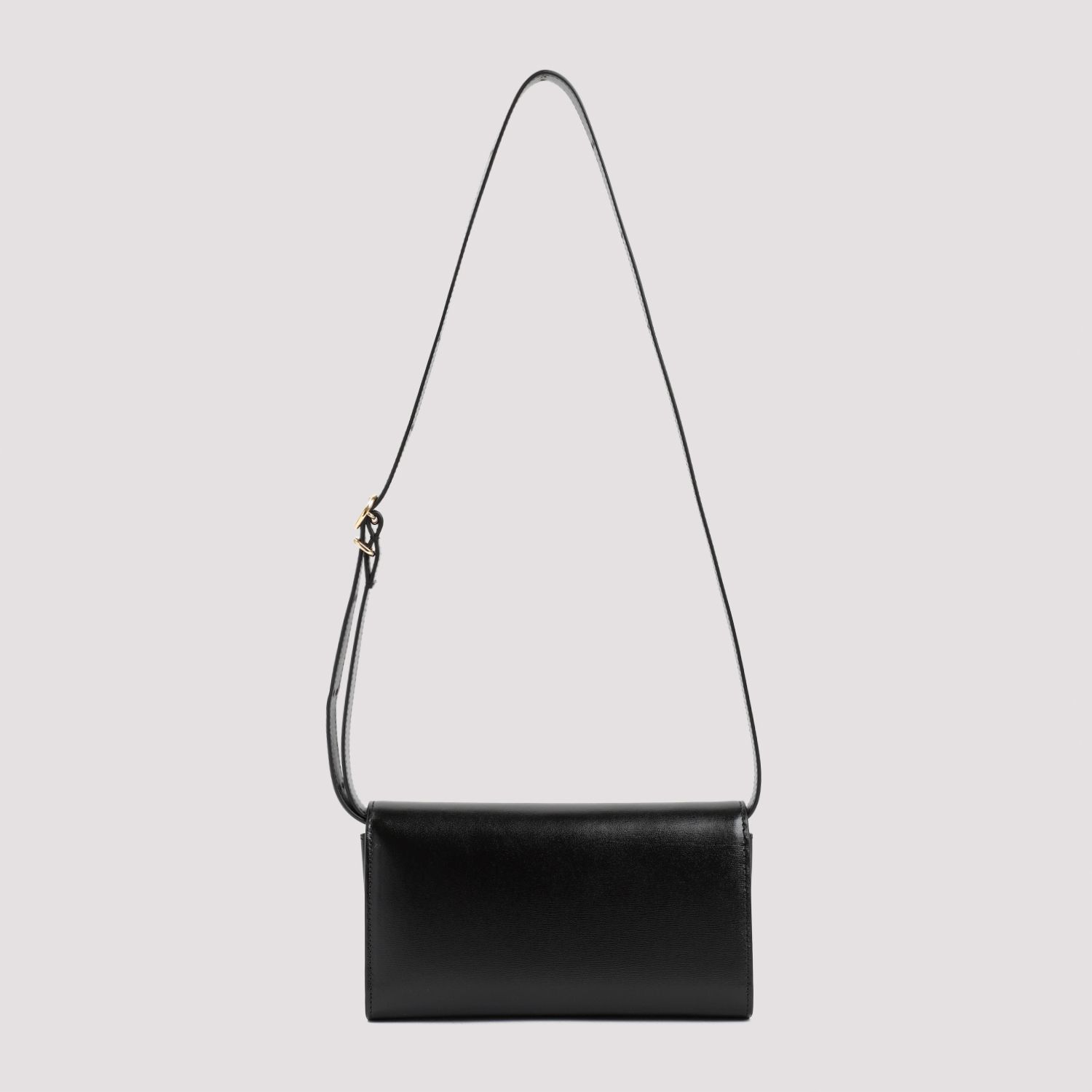JIL SANDER  Borsa da Donna Jil Sander in Pelle di Vitello Nera con Fibbia In Linea