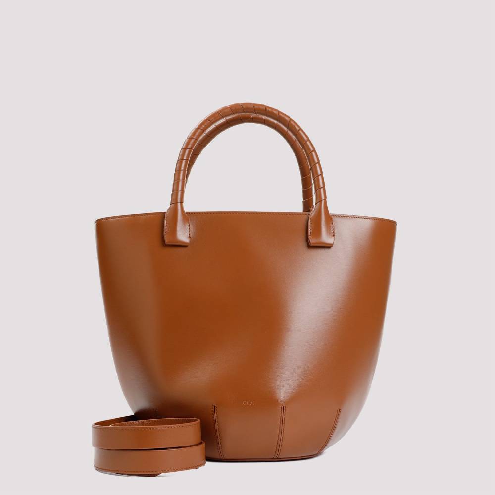 CHLOÉ  Borsa a Spalla CHLOÉ in Pelle di Vitello Marrone Spedizione Gratuita