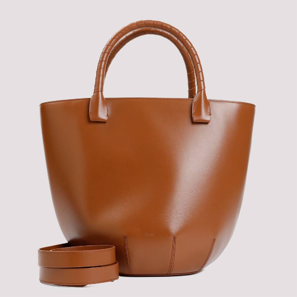 CHLOÉ  Borsa a Spalla CHLOÉ in Pelle di Vitello Marrone Spedizione Gratuita