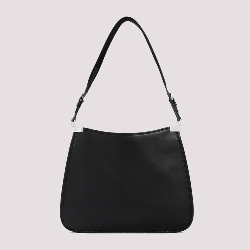 GUCCI  Borsa GUCCI in Pelle Nappa Nera con Accessori Argentati Qualità Garantita
