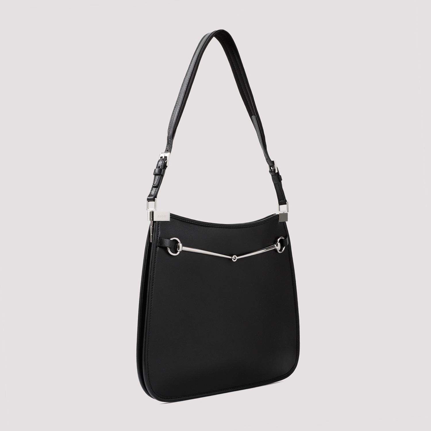 GUCCI  Borsa GUCCI in Pelle Nappa Nera con Accessori Argentati Qualità Garantita