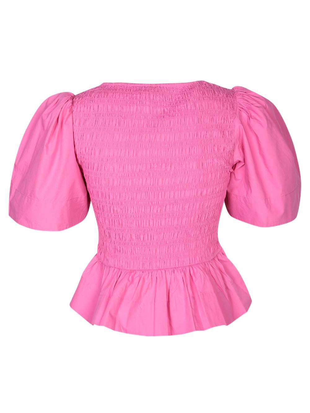 GANNI  T-Shirt da Donna Rosa in Cotone GANNI Consegna Veloce