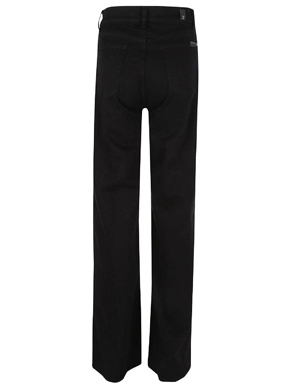 7 FOR ALL MANKIND  Jeans Neri Svasati a Vita Alta - Misto Cotone 7 For All Mankind Fino Al -60%