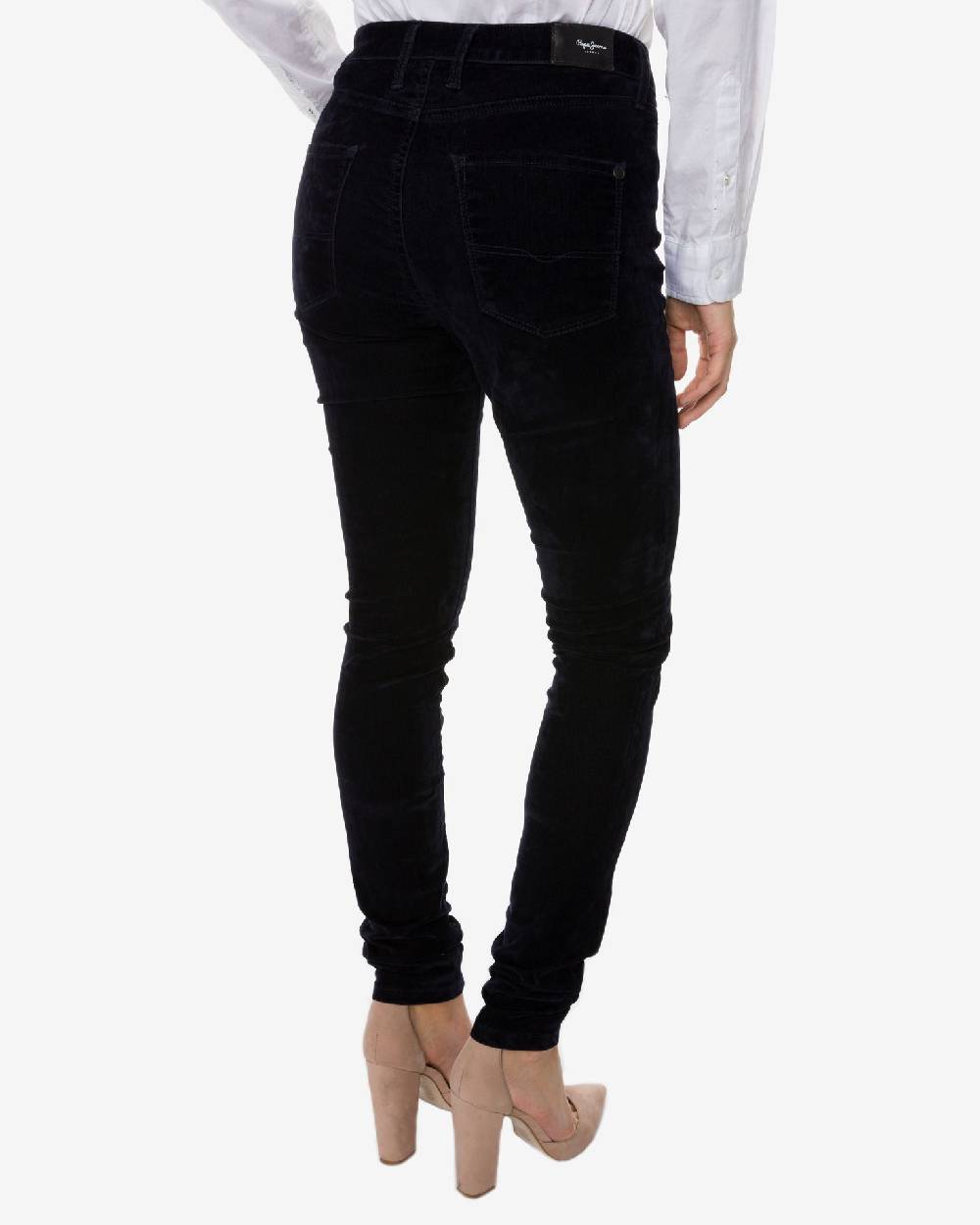 PEPE JEANS  Pantaloni di Cotone Blu da Donna Pepe Jeans Shopping Online