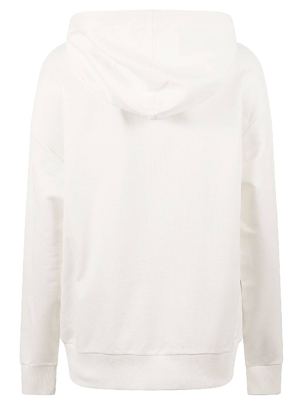 MONCLER  Felpa con Cappuccio Moncler in Cotone Bianco per Donna Prezzo Ridotto