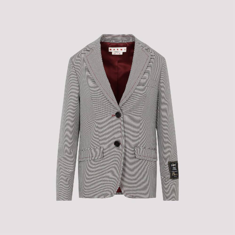 MARNI  Giacca da Donna Marni in Lana a Quadri Ruby Hotsell