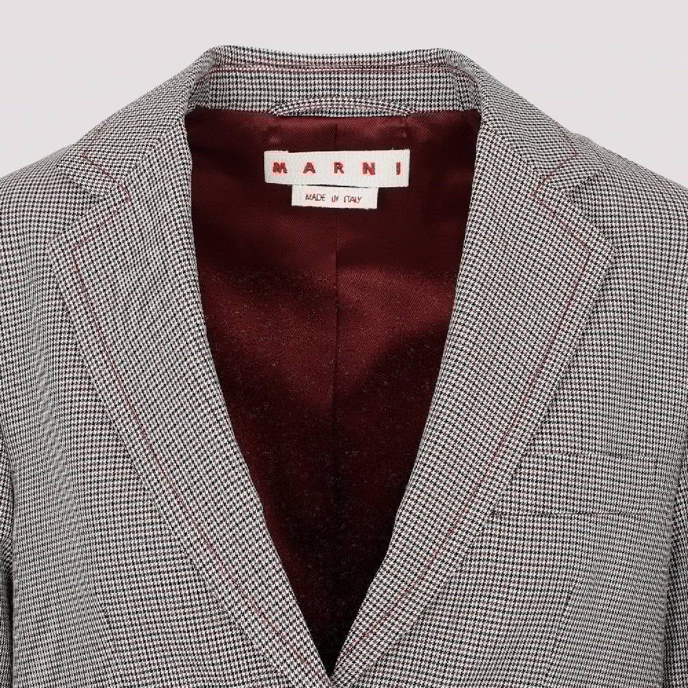 MARNI  Giacca da Donna Marni in Lana a Quadri Ruby Hotsell