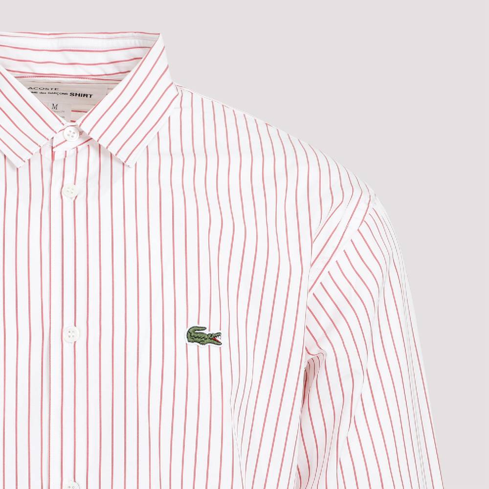 COMME DES GARÇONS SHIRT  Camicia a Righe Rosse Comme Des Garçons in Cotone - Uomo Vendita Calda